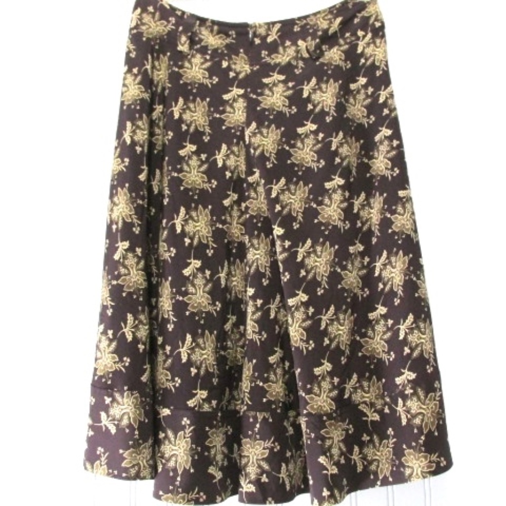 Sundance A-line Floral Silk Skirt, Size 8